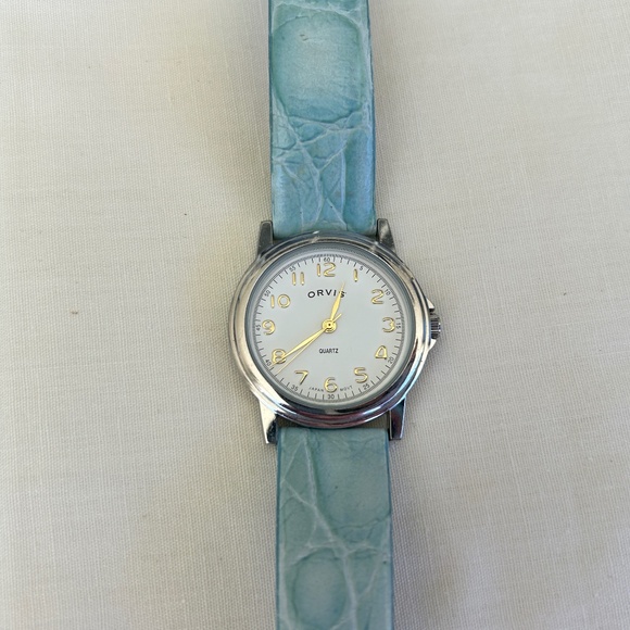 Orvis Turquoise Leather Wristwatch - Picture 3 of 3
